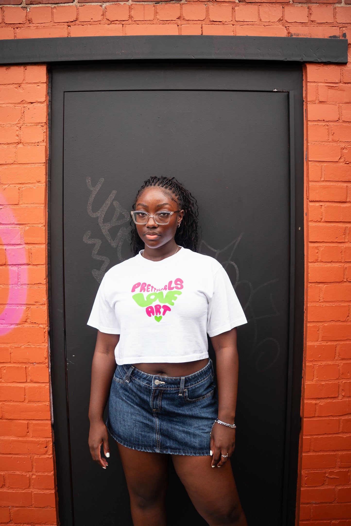 Pretty Girls Love Art Crop & Tee