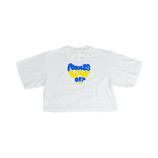 Poodles Love Art Crop & Tee