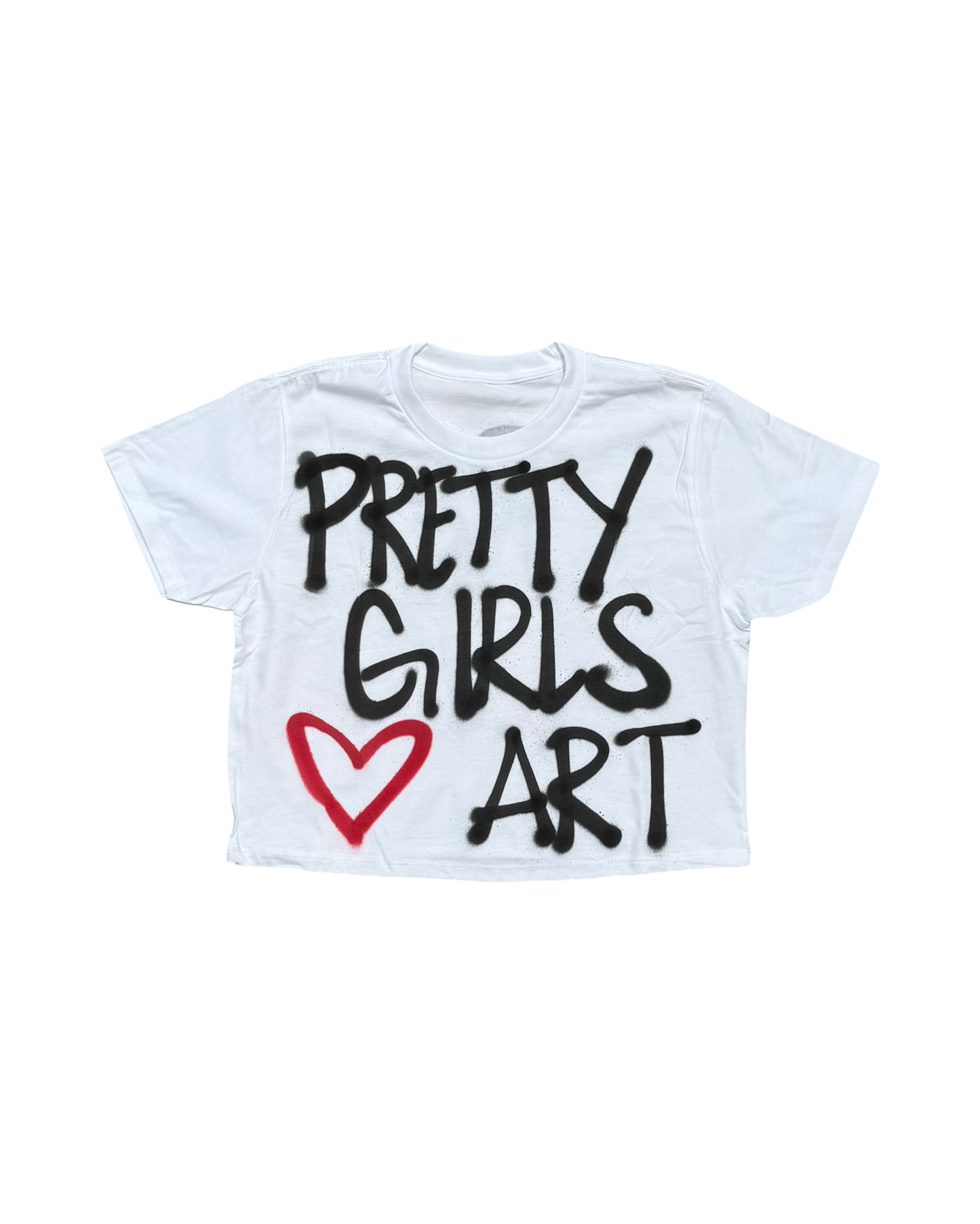 PRETTY GIRLS ❤️ ART CROP TEE